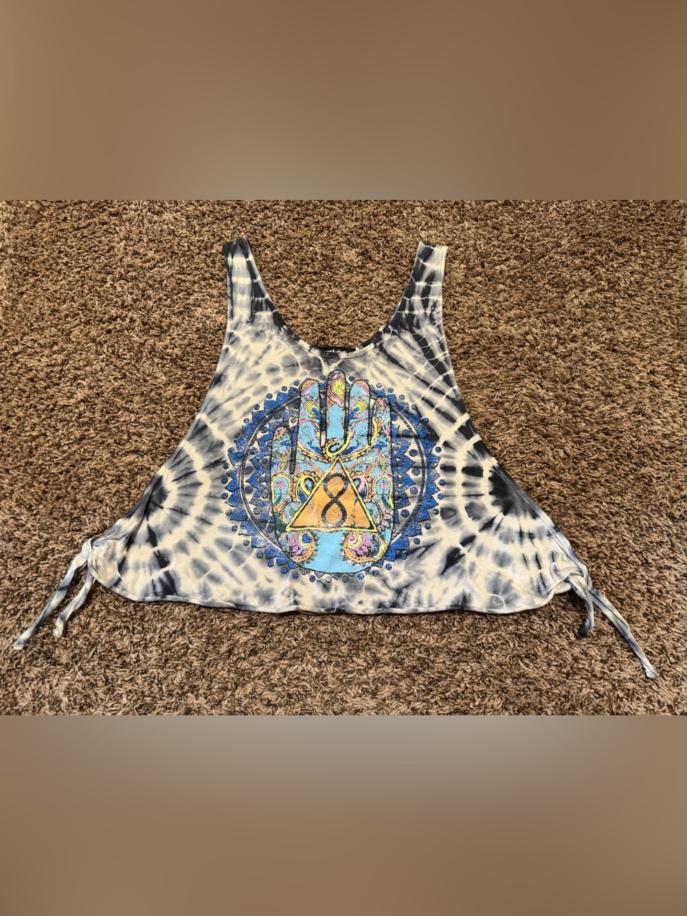 Workshop Tie Dye Graphic Tank Top